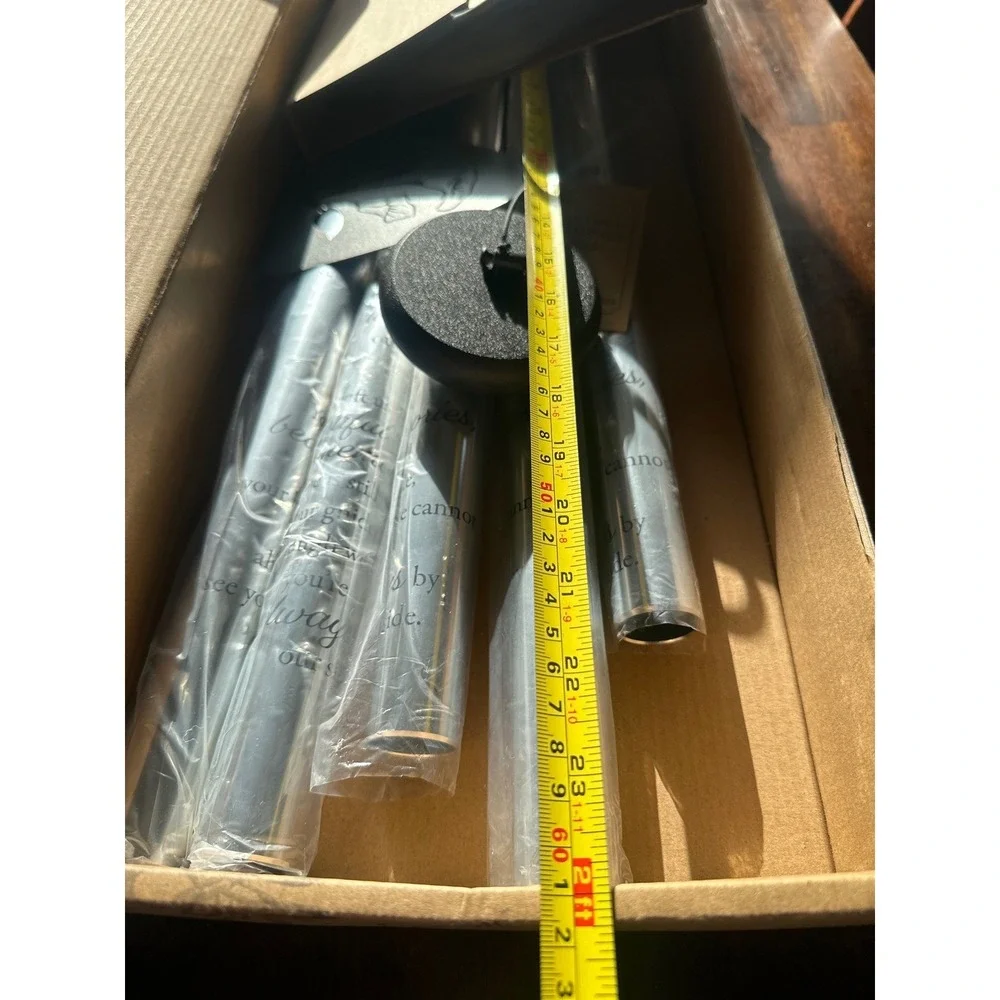 Carson Sonnet Chimes Beautiful Memories 44 Inch Memorial Wind Chimes 60200 Silvr